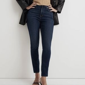 Madewell Dark Wash Curvy High Rise Skinny Jeans